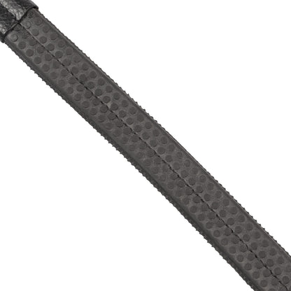Equestro English bridle in polished leather with rhinestones