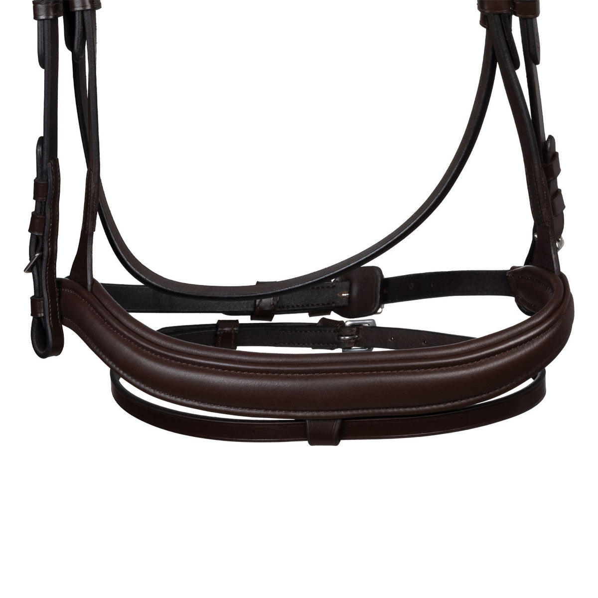 Equestro Black leather anatomical bridle with rhinestones