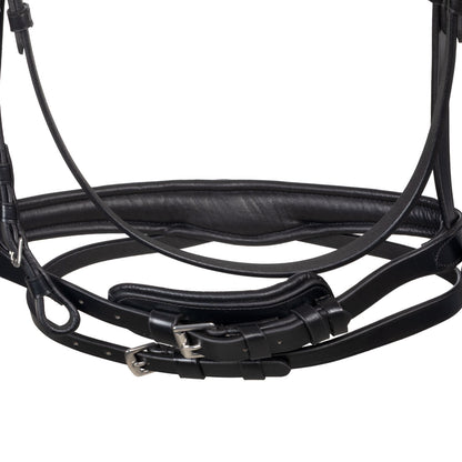 Equestro Anatomical bridle with fuchsia rhinestones