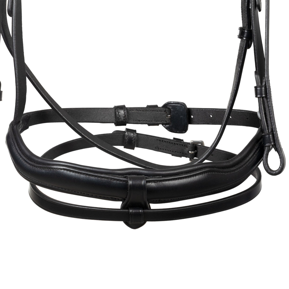 Equestro English leather bridle with rhinestone browband
