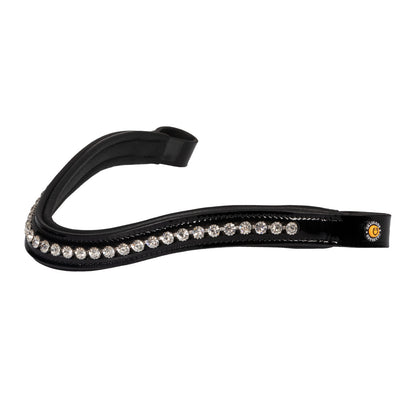 Equestro Leather dressage bridle with anatomical headpiece