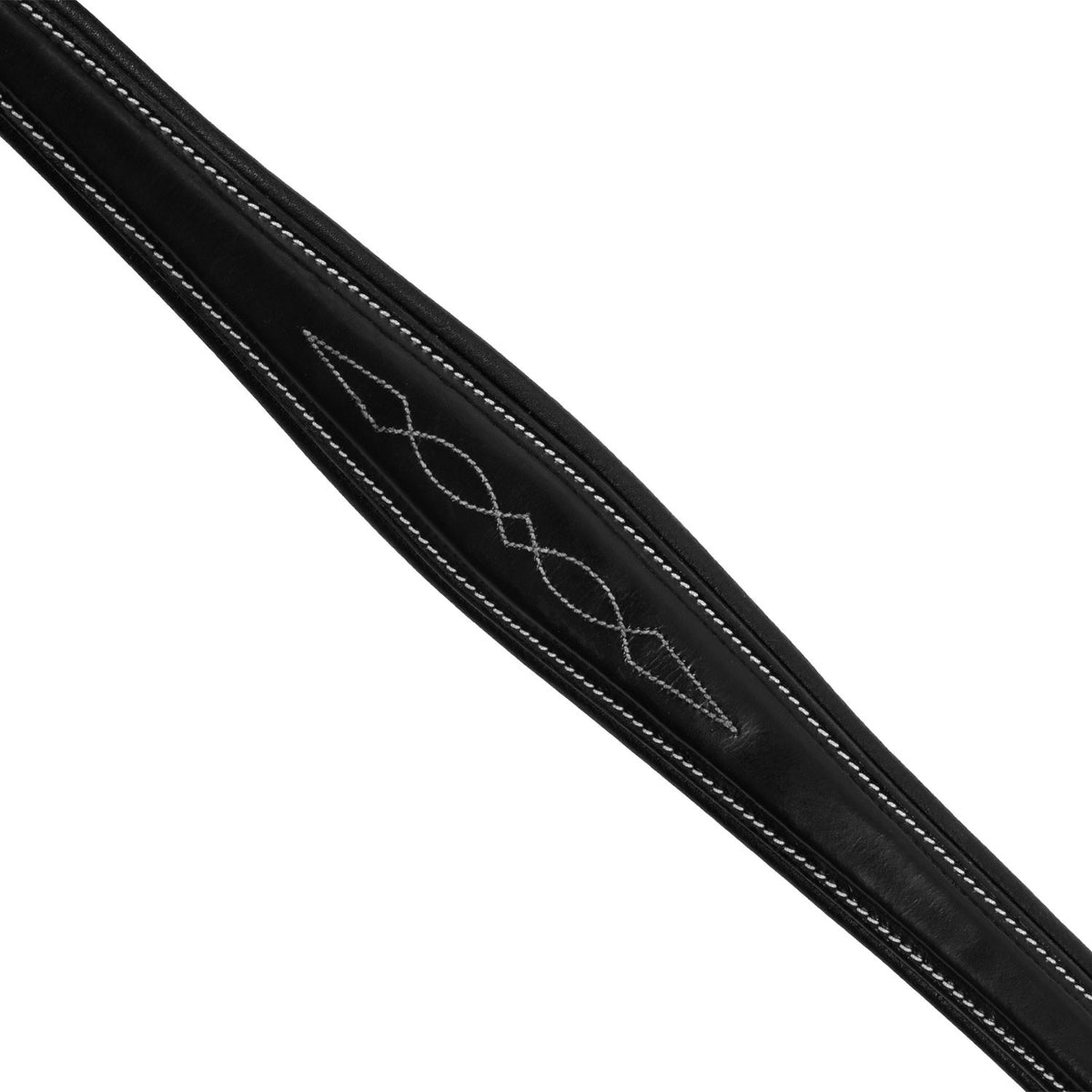 Equestro Tanned leather fork breastplate with embroideries