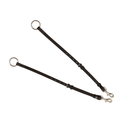 Equestro Tanned leather fork breastplate with embroideries