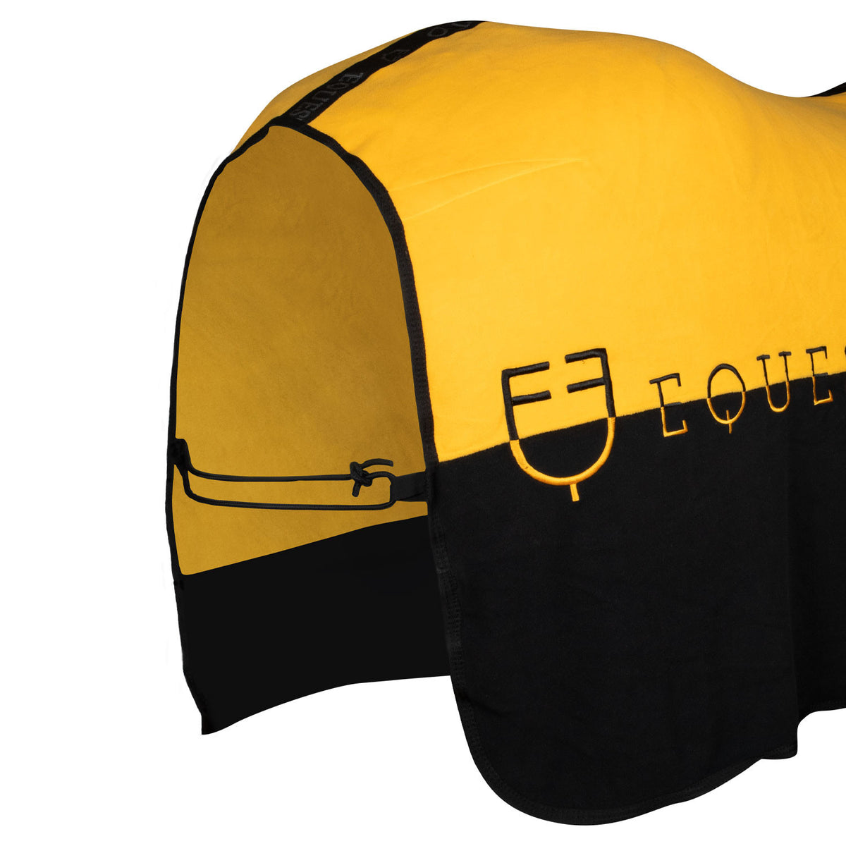 Equestro Bicolour anti-pilling fleece rug