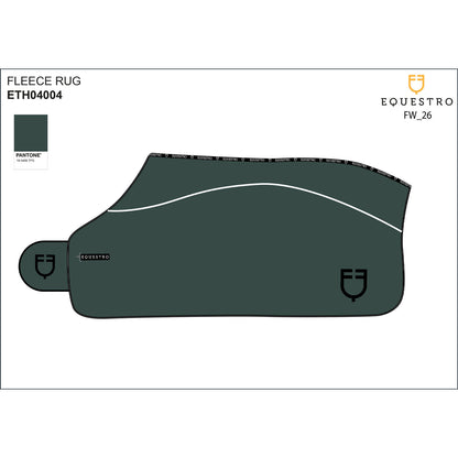 Equestro Fleece rug with flap front closure