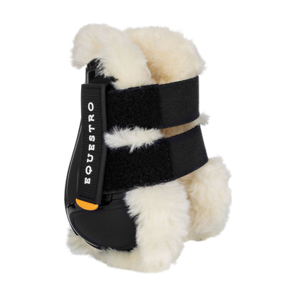 Equestro Fetlock boots in TPU and synthetic sheepskin