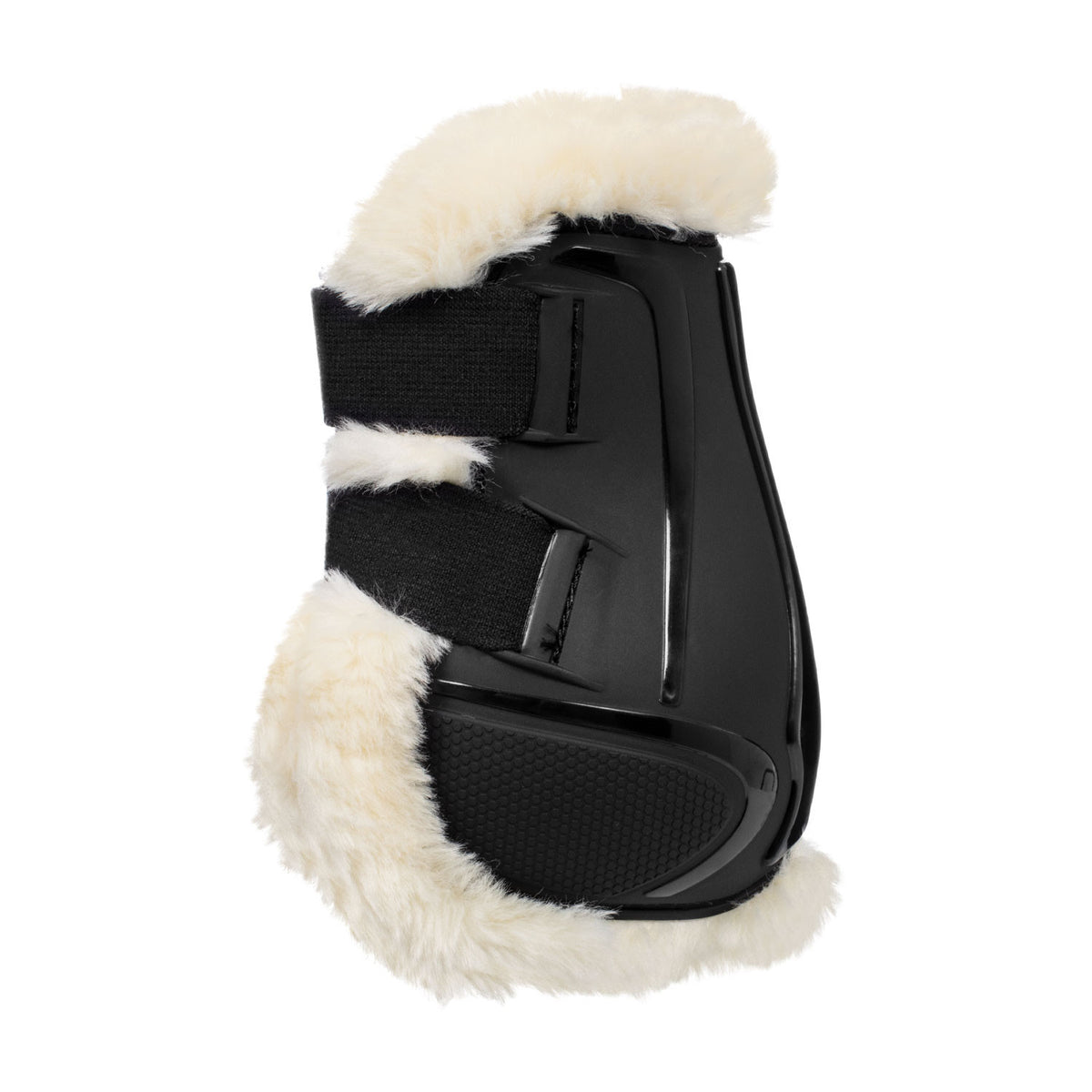 Equestro Fetlock boots in TPU and synthetic sheepskin