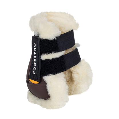 Equestro Fetlock boots in TPU and synthetic sheepskin
