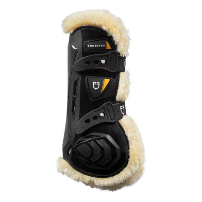 Equestro Synthetic sheepskin quick release tendon boots