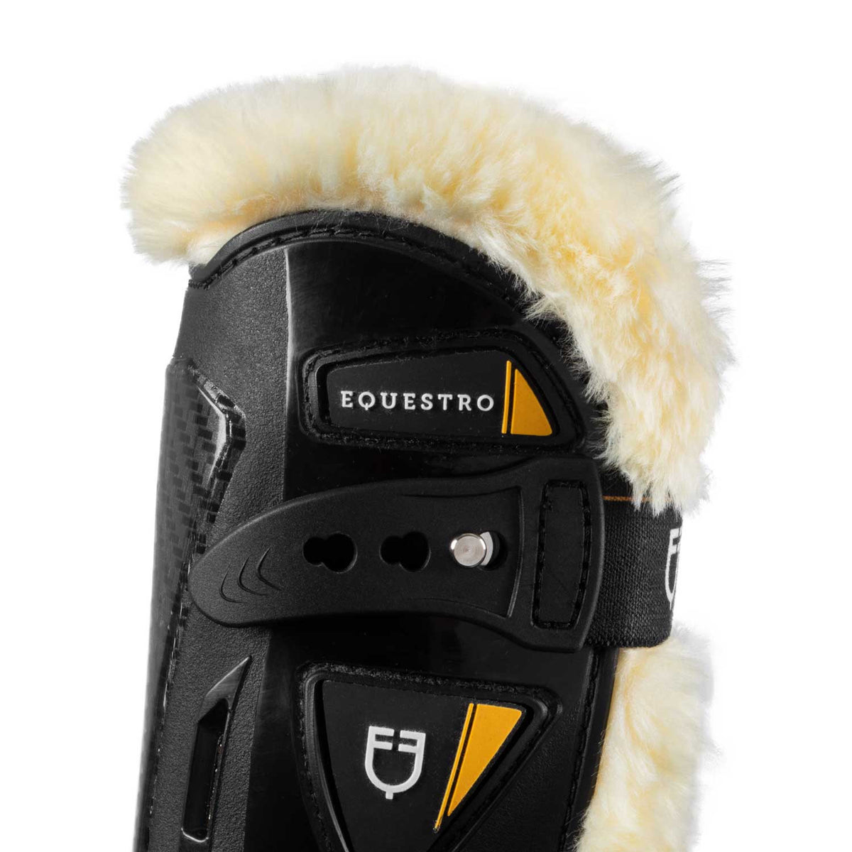Equestro Synthetic sheepskin quick release tendon boots