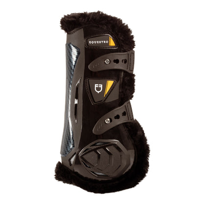 Equestro Spider Man anatomical tendon boots with synthetic sheepskin