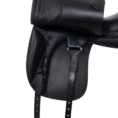 Equestro Dressage saddle with long blocks