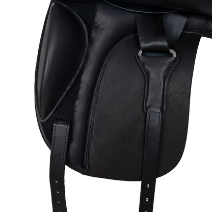 Equestro Dressage saddle with removable blocks