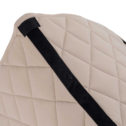 Equestro Dressage saddle pad with diamond quilting and embroidered logo