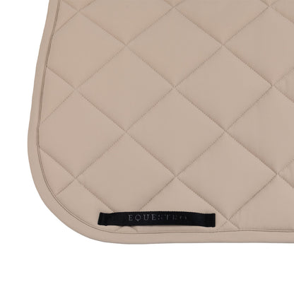 Equestro Dressage saddle pad with diamond quilting and embroidered logo