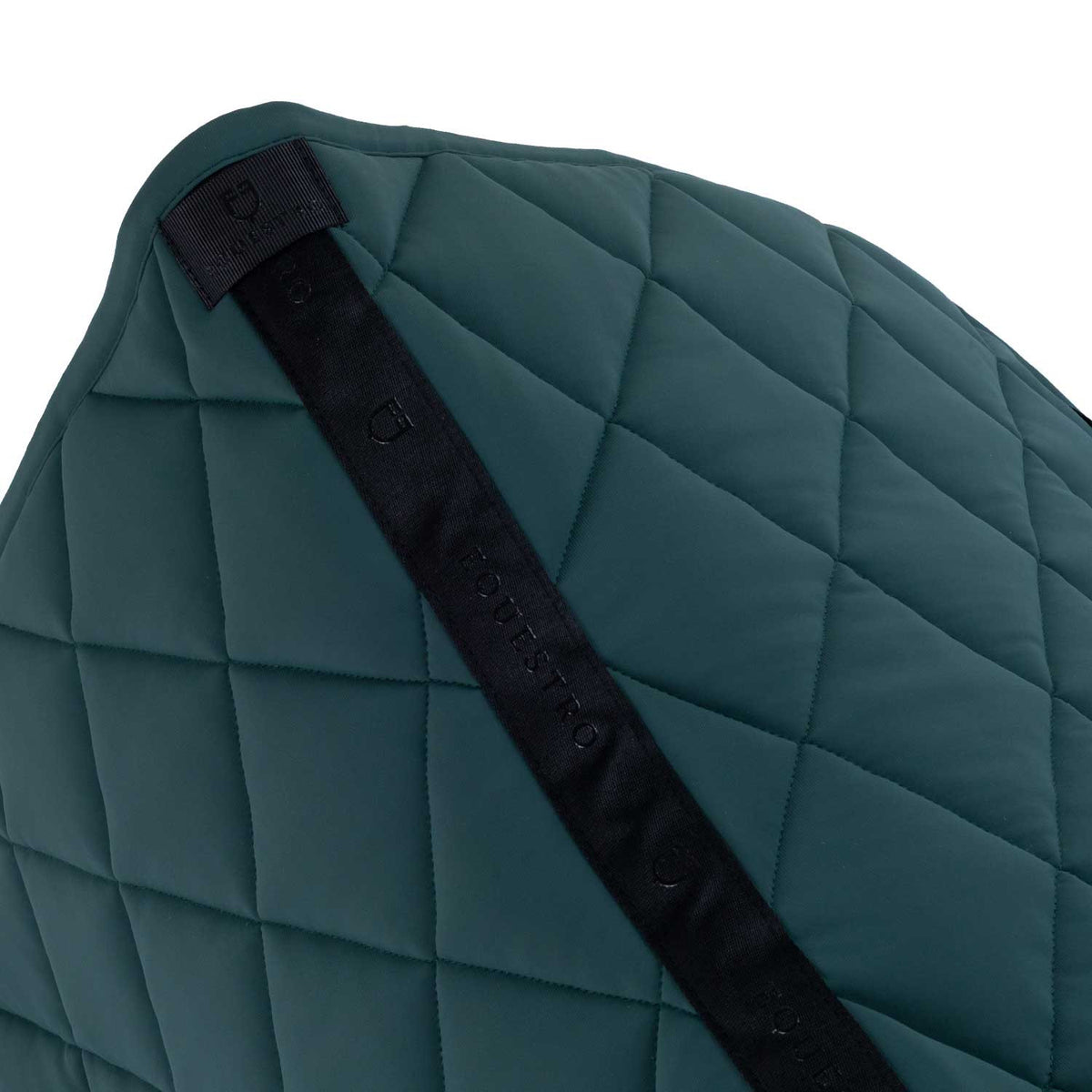 Equestro Dressage saddle pad with diamond quilting and embroidered logo