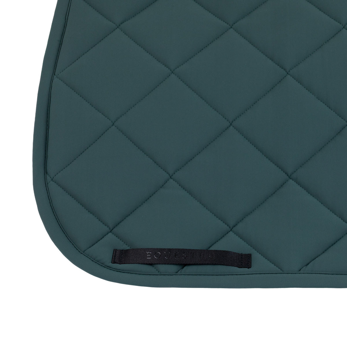 Equestro Dressage saddle pad with diamond quilting and embroidered logo