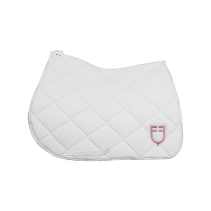 Equestro Jumping saddle pad with multicolor logo