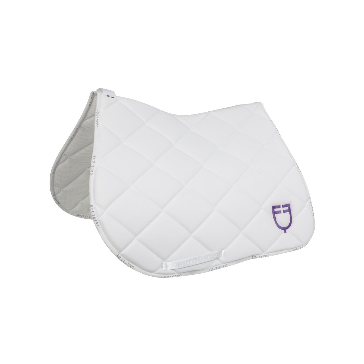 Equestro Jumping saddle pad with multicolor logo
