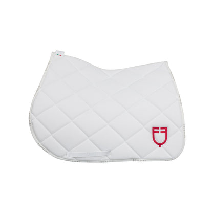 Equestro Jumping saddle pad with multicolor logo