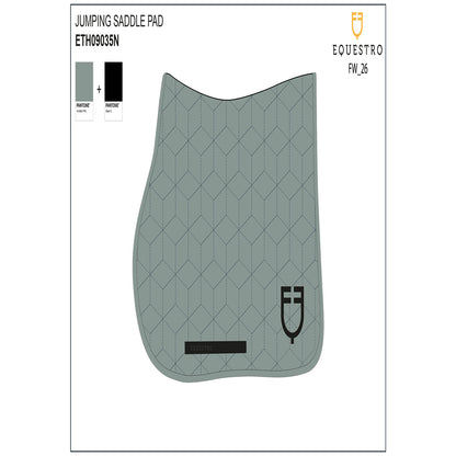 Equestro Jumping saddle pad with cube quilting