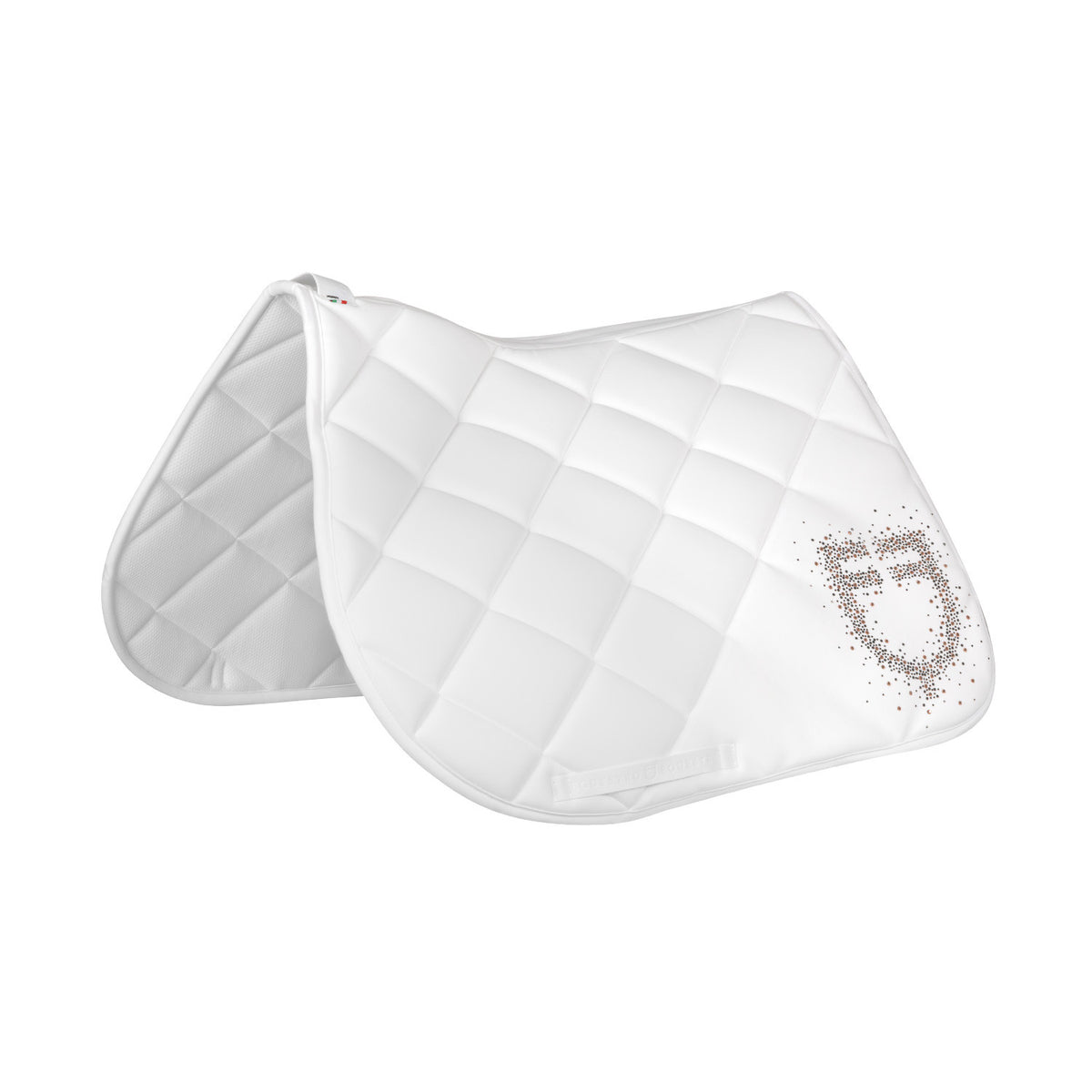 Equestro Jumping saddle pad rhinestone logo