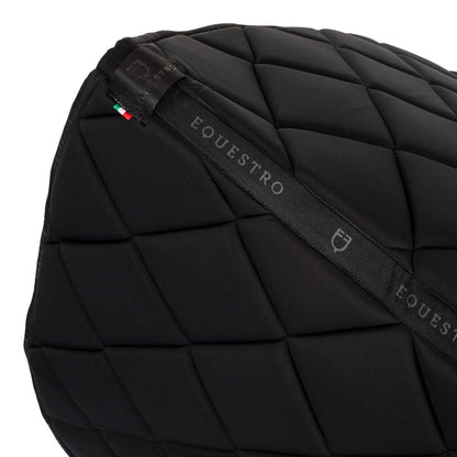 Equestro Dressage saddle pad rhinestone logo
