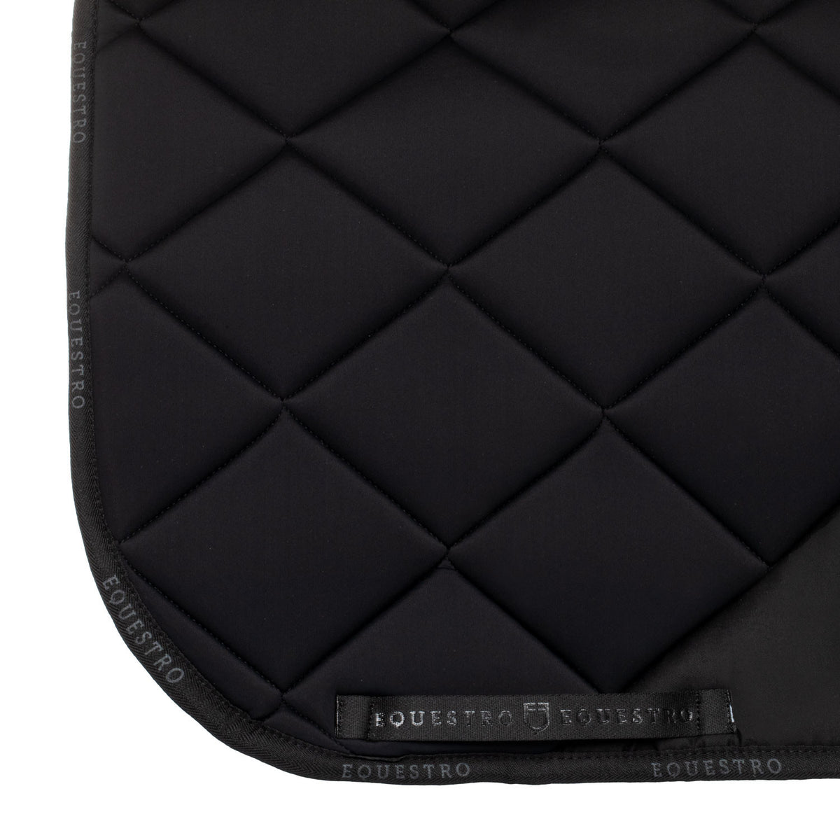 Equestro Dressage saddle pad rhinestone logo