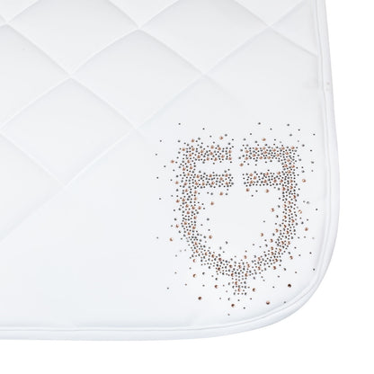 Equestro Dressage saddle pad rhinestone logo