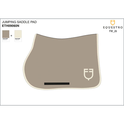 Equestro Jumping saddle pad with wave quilting