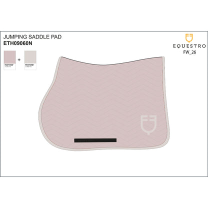 Equestro Jumping saddle pad with wave quilting