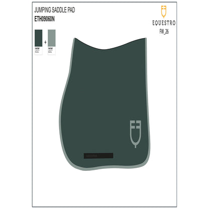 Equestro Jumping saddle pad with wave quilting