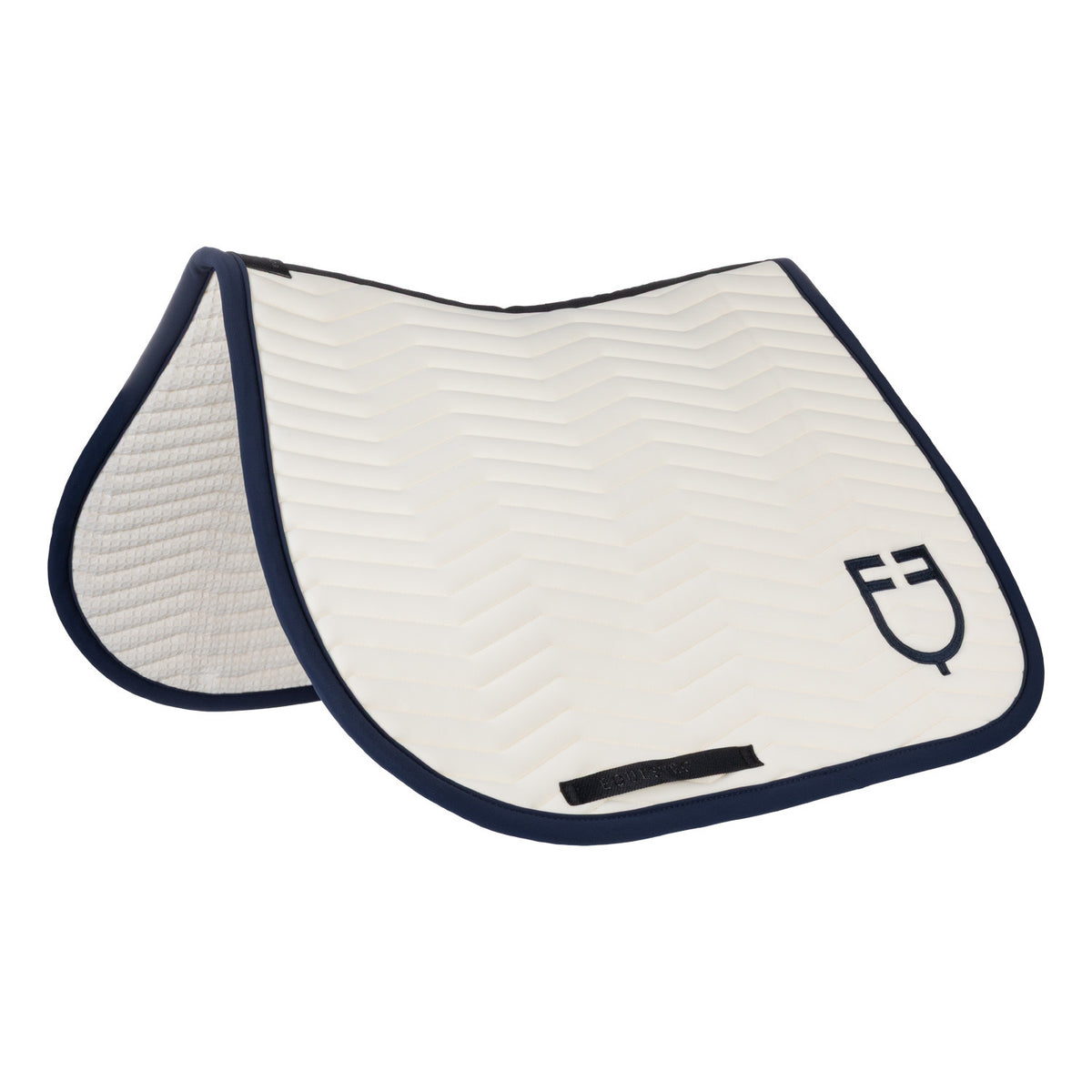 Equestro Wave Quilting jumping saddle pad in technical fabric