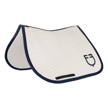 Equestro Wave Quilting jumping saddle pad in technical fabric