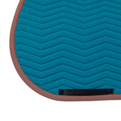 Equestro Wave Quilting jumping saddle pad in technical fabric
