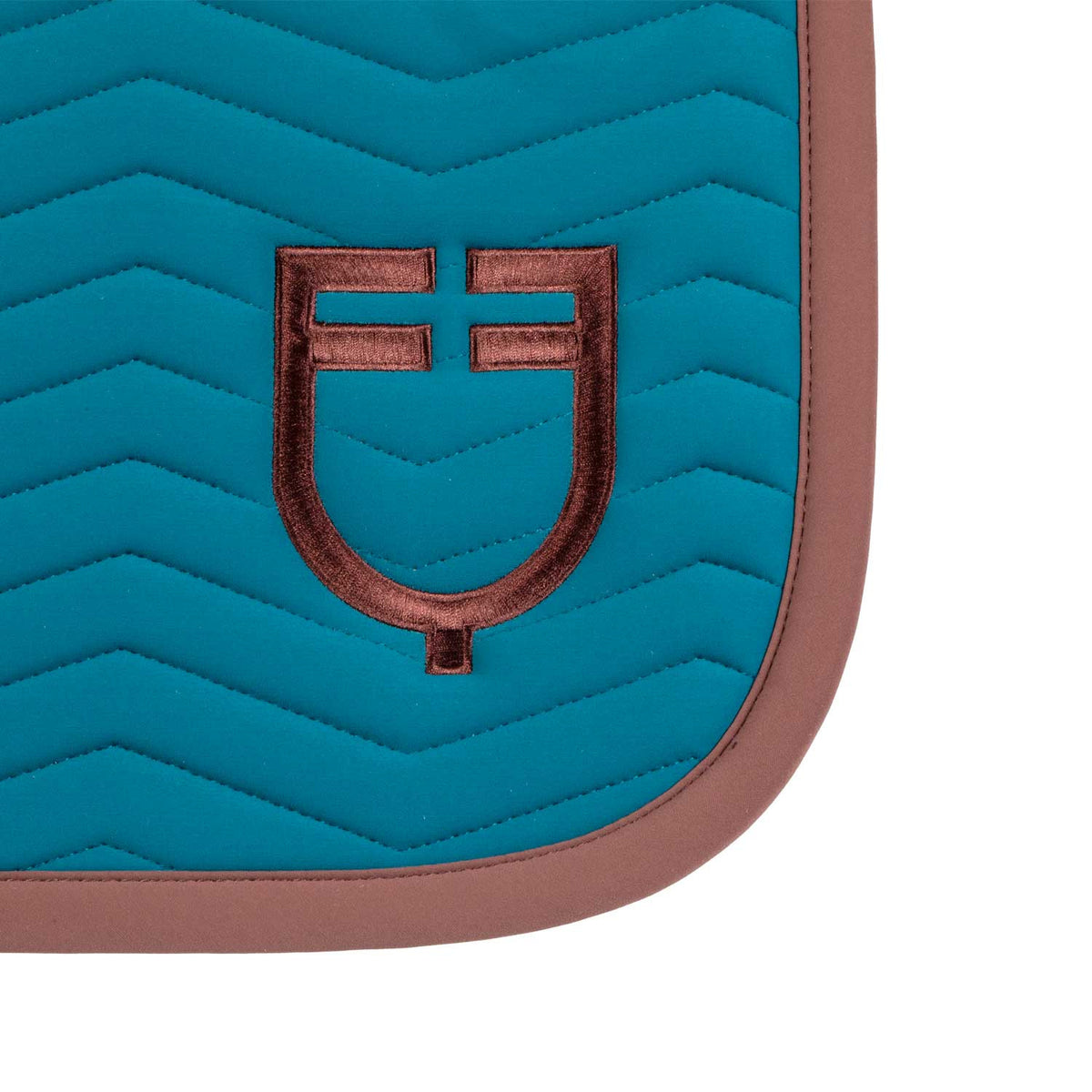 Equestro Wave Quilting jumping saddle pad in technical fabric