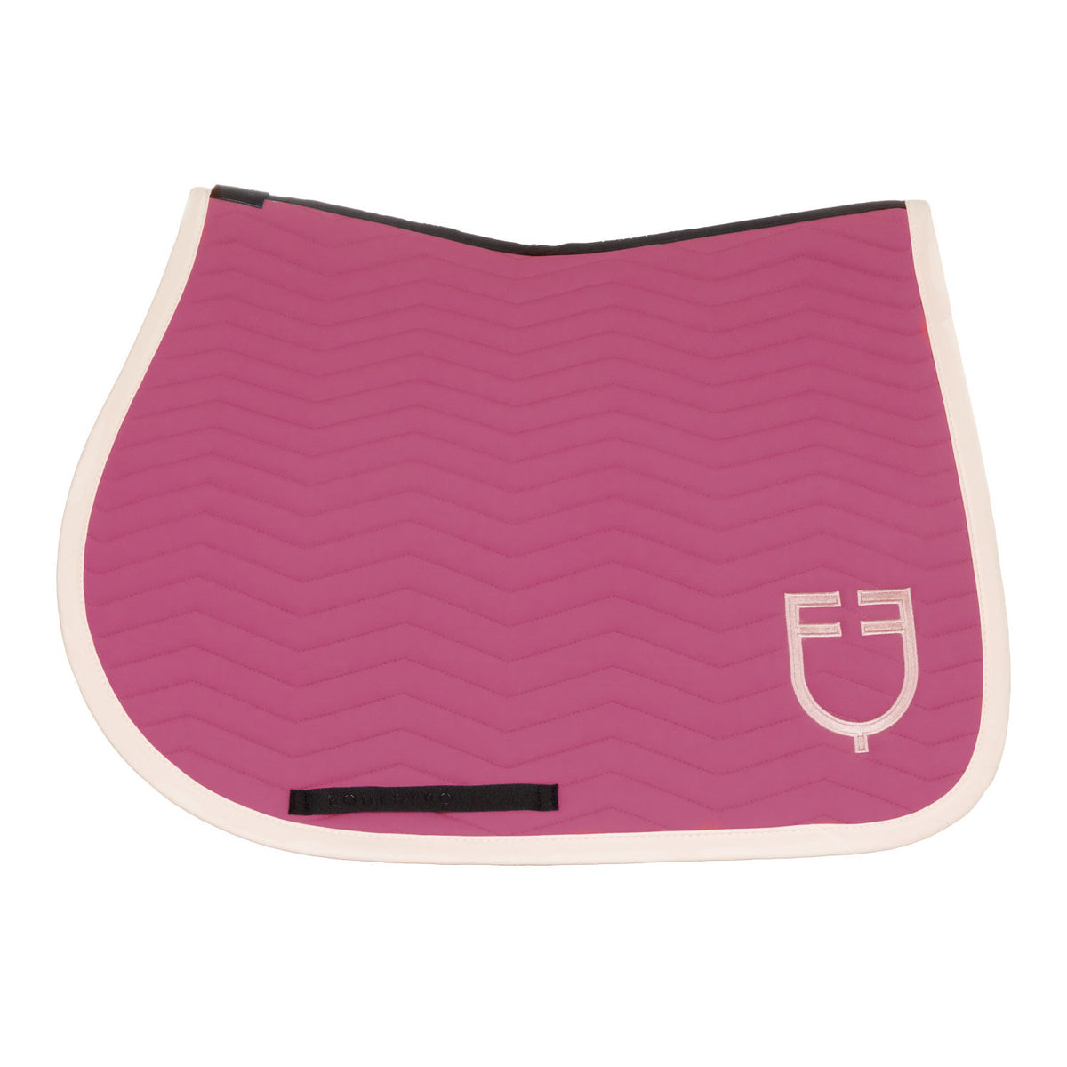 Equestro Wave Quilting jumping saddle pad in technical fabric