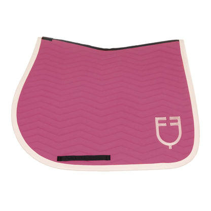 Equestro Wave Quilting jumping saddle pad in technical fabric
