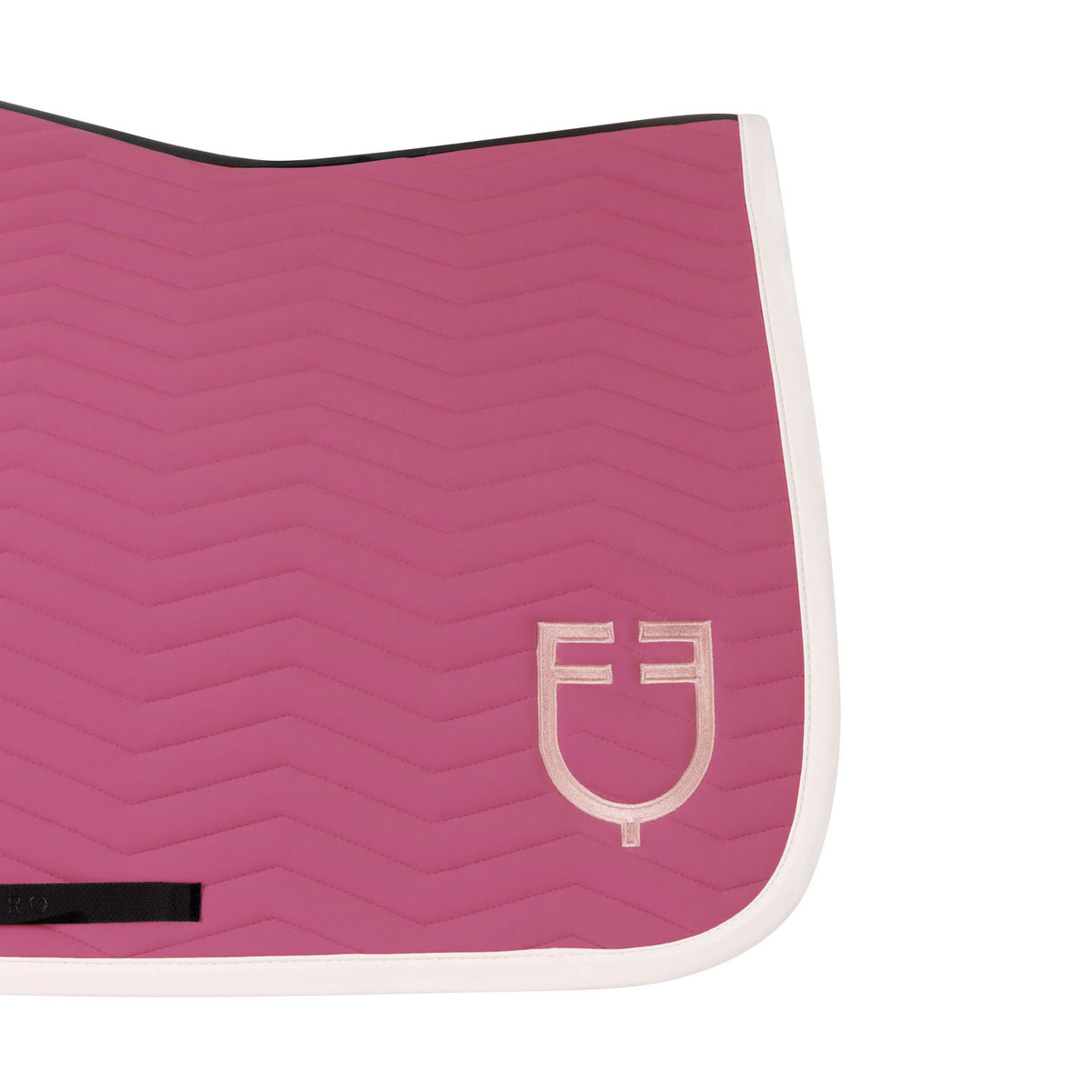 Equestro Wave Quilting jumping saddle pad in technical fabric