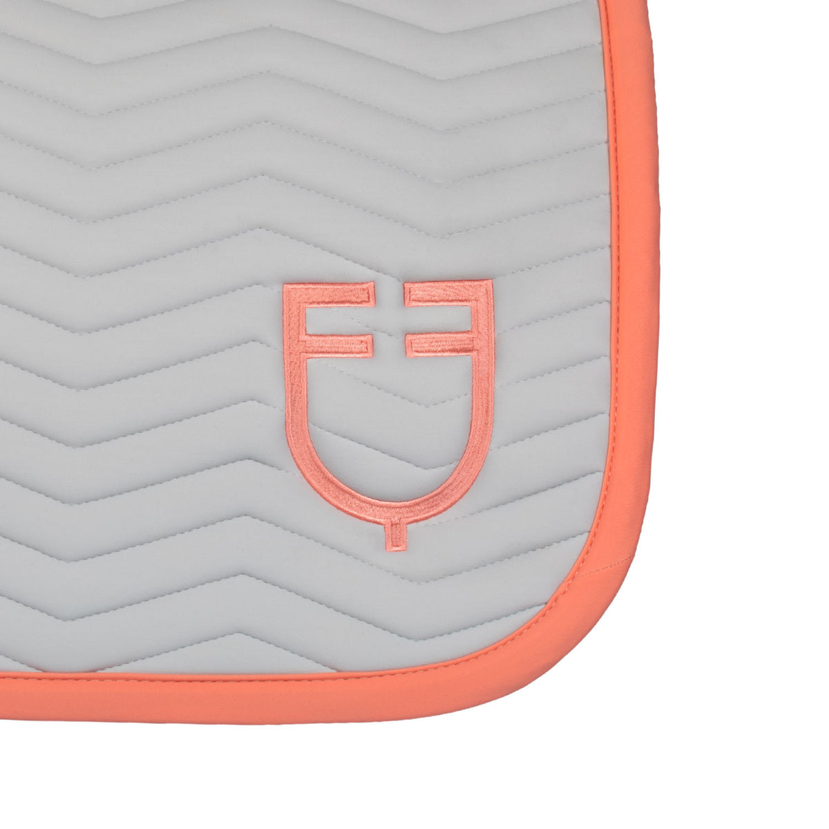 Equestro Wave Quilting jumping saddle pad in technical fabric