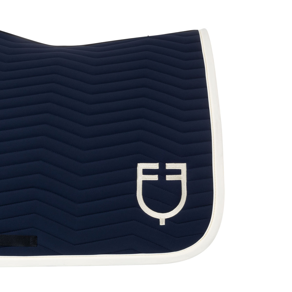 Equestro Wave Quilting jumping saddle pad in technical fabric
