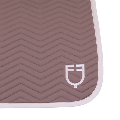 Equestro Dressage saddle pad with wave quilting