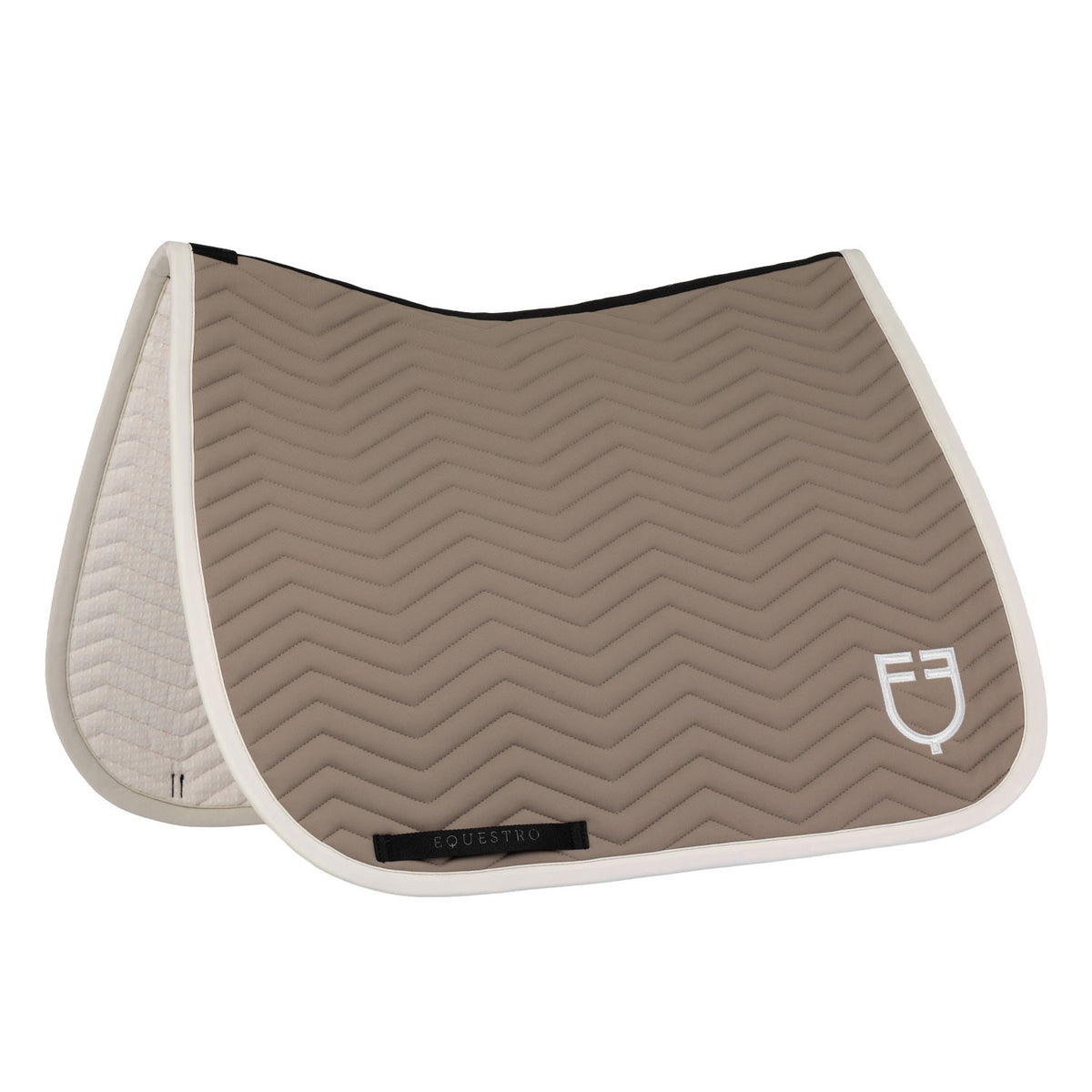 Equestro Dressage saddle pad with wave quilting
