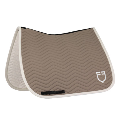 Equestro Dressage saddle pad with wave quilting