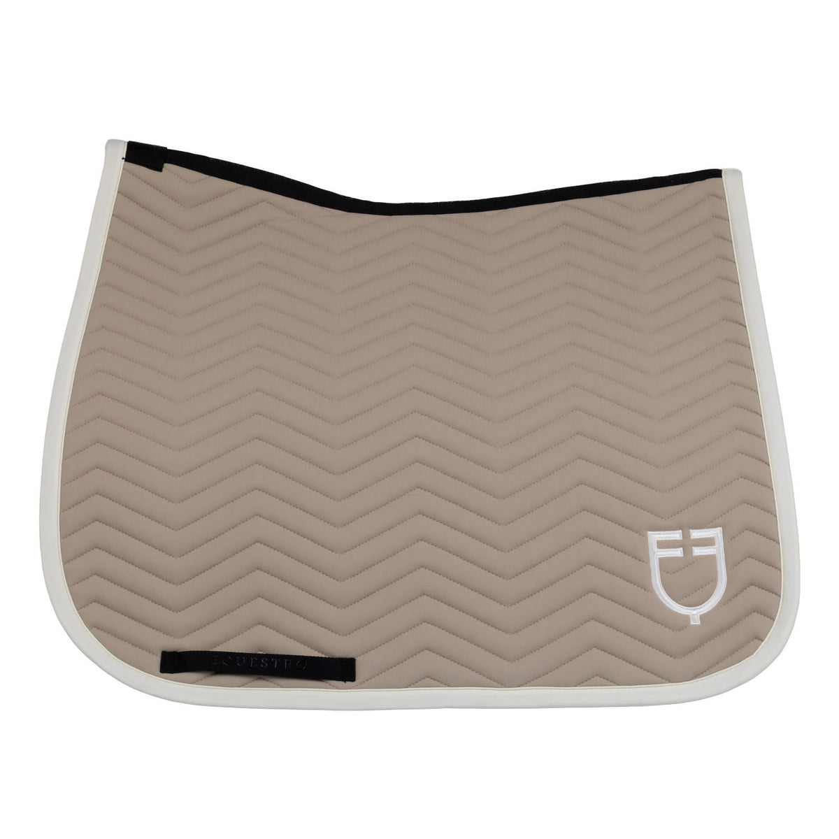 Equestro Dressage saddle pad with wave quilting