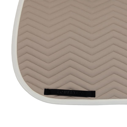 Equestro Dressage saddle pad with wave quilting