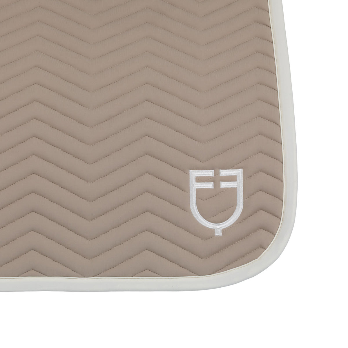 Equestro Dressage saddle pad with wave quilting