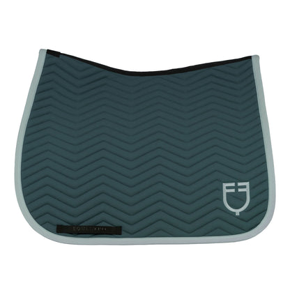 Equestro Dressage saddle pad with wave quilting