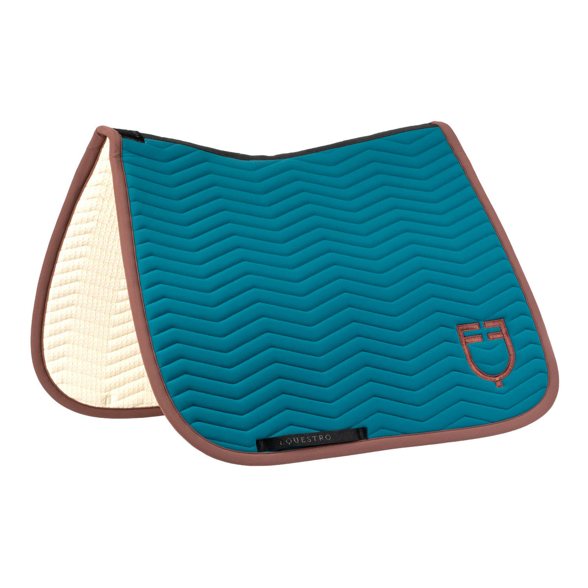 Equestro Wave Quilting dressage saddle pad in technical fabric