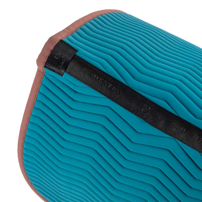 Equestro Wave Quilting dressage saddle pad in technical fabric